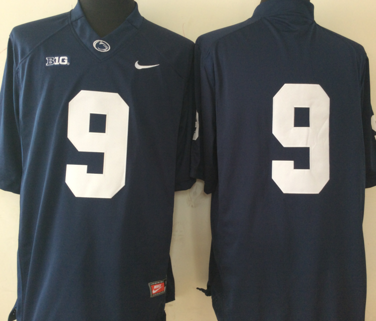 Penn State Nittany Lions Blue #9 Stitched Jersey