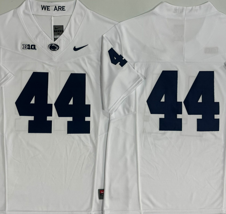 Penn State Nittany Lions White #44 Stitched Jersey