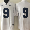 Penn State Nittany Lions White #9 Stitched Jersey