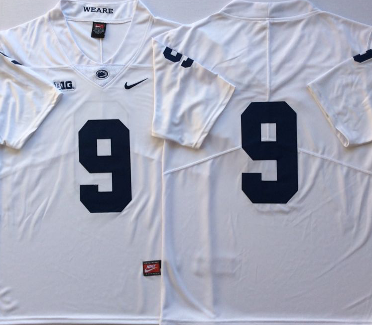 Penn State Nittany Lions White #9 MCSORLEY Stitched Jersey