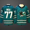 San Jose Sharks #77 Michael Misa Home Jersey