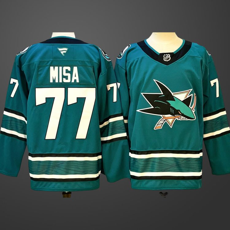 San Jose Sharks #77 Michael Misa Home Jersey