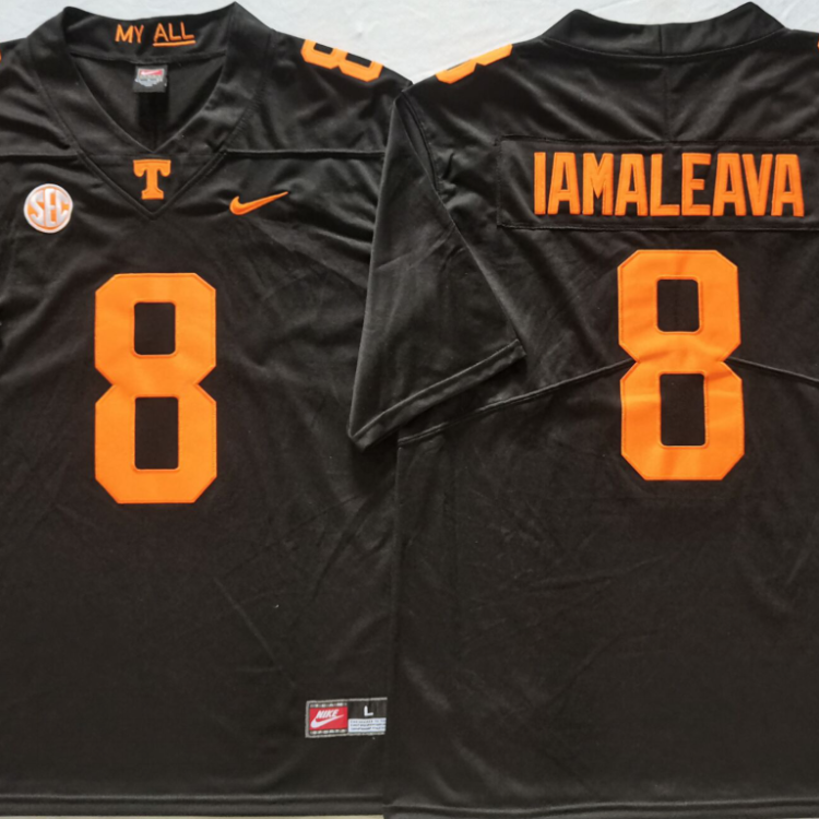 Tennessee Volunteers Black #8 IAMALEAVA Stitched Jersey