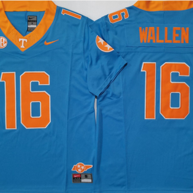 Tennessee Volunteers Blue #16 WALLEN Stitched Jersey