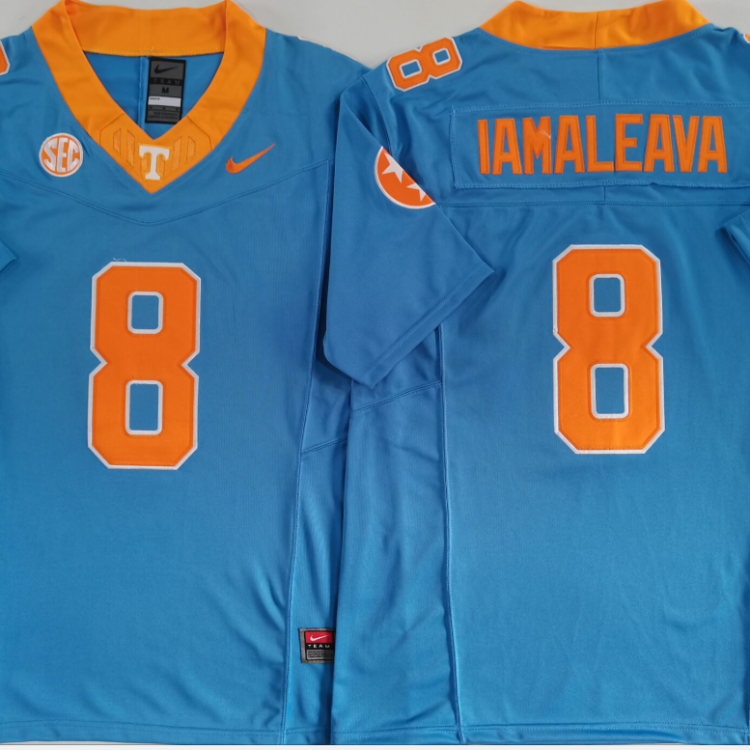 Tennessee Volunteers Blue #8 IAMALEAVA Stitched Jersey