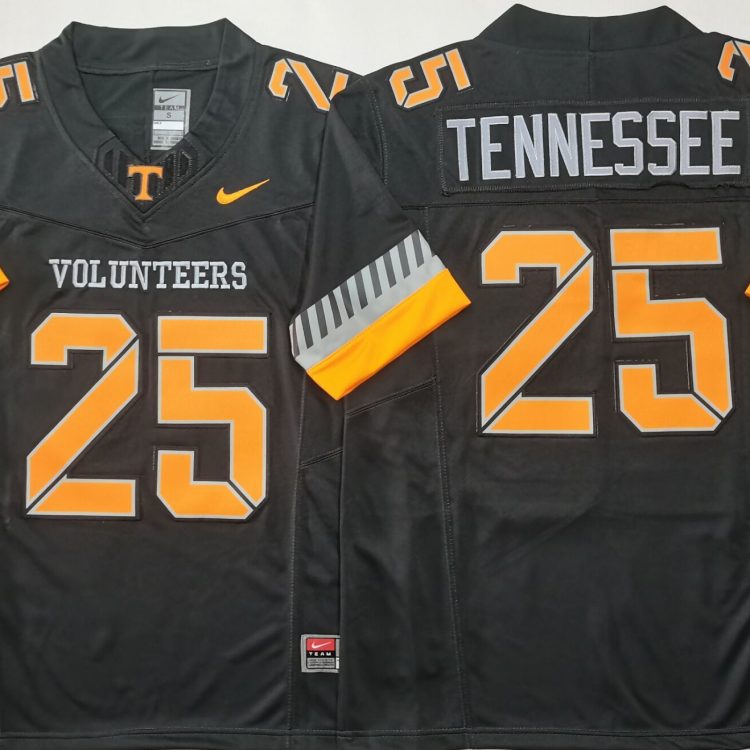 Tennessee Volunteers GRAY #25 TENNESSEE Stitched Jersey