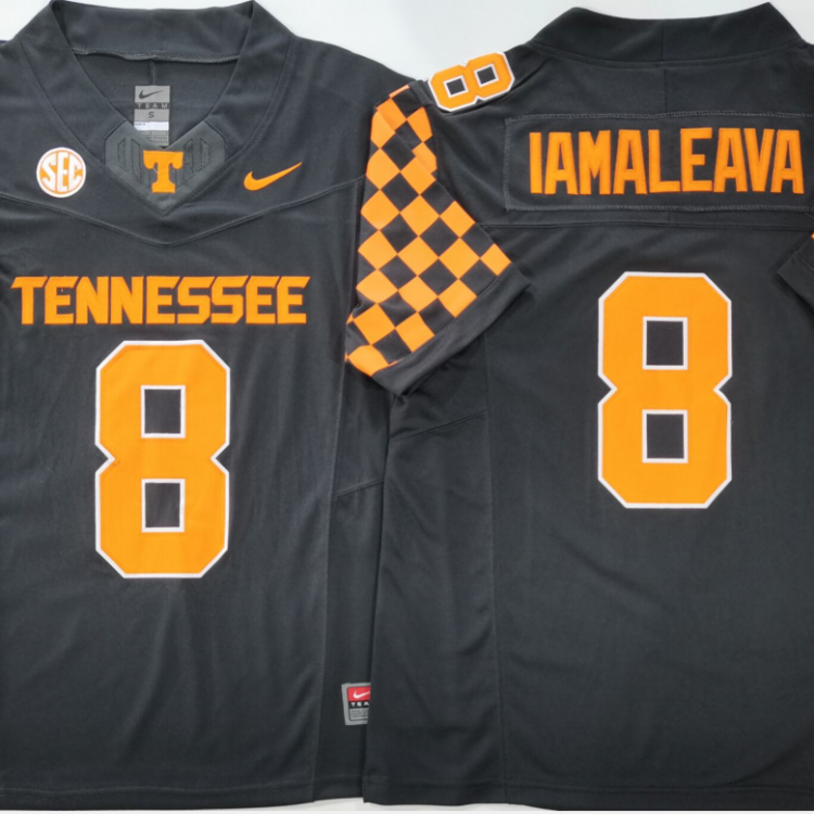 Tennessee Volunteers GRAY #8 IAMALEAVA Stitched Jersey