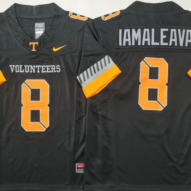 Tennessee Volunteers GRAY #8 IAMALEAVA Stitched Jersey