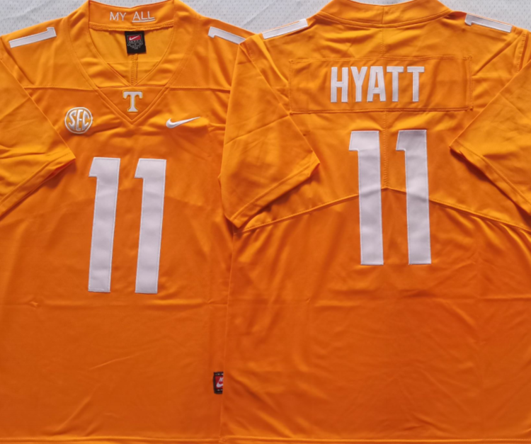 Tennessee Volunteers Orange #11 HYATT Stitched Jersey