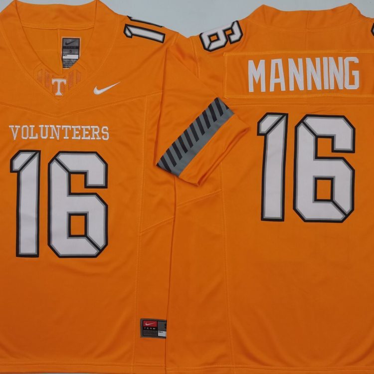 Tennessee Volunteers Orange #16 MANNING Stitched Jersey