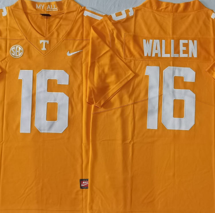 Tennessee Volunteers Orange #16 WALLEN Stitched Jersey