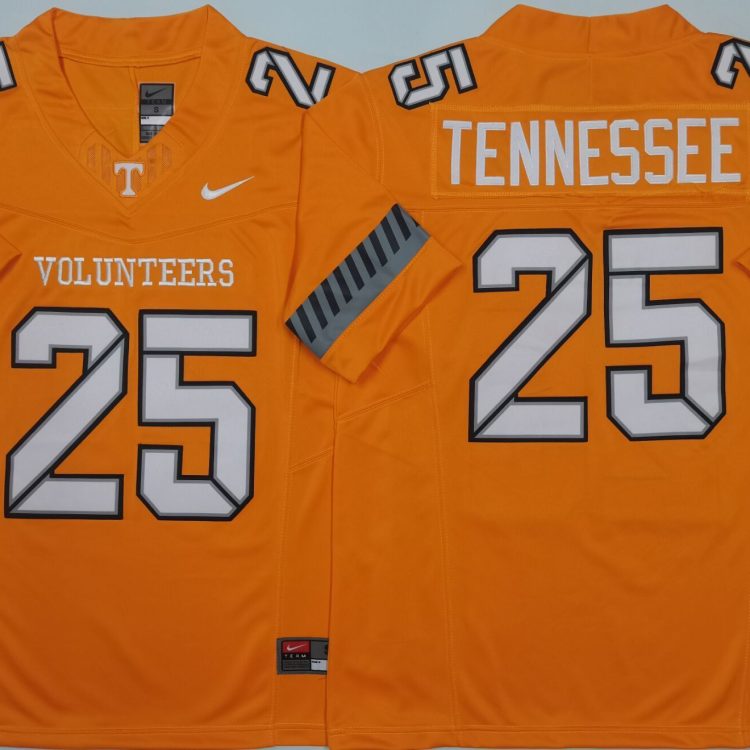 Tennessee Volunteers Orange #25 TENNESSEE Stitched Jersey