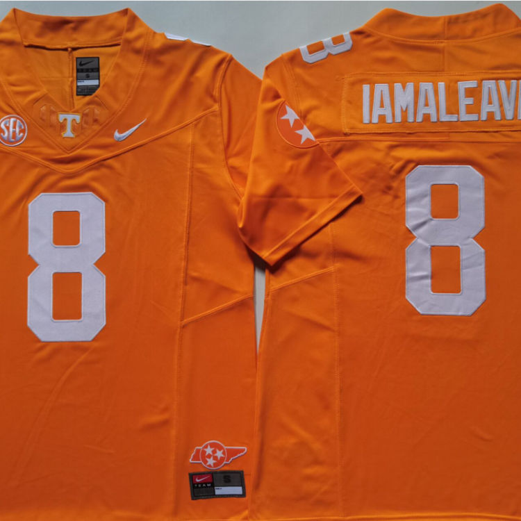 Tennessee Volunteers Orange #8 IAMALEAVA Stitched Jersey
