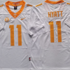 Tennessee Volunteers White #11 HYATT Stitched Jersey