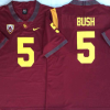USC Trojans Red #5 BUSH Stitched Jersey