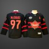 【Youth】 4 Nations NHL Hockey #97 Connor McDavid Jersey Black