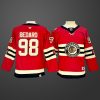Youth Chicago Blackhawks #98 Connor Bedard Red Stitched Jersey