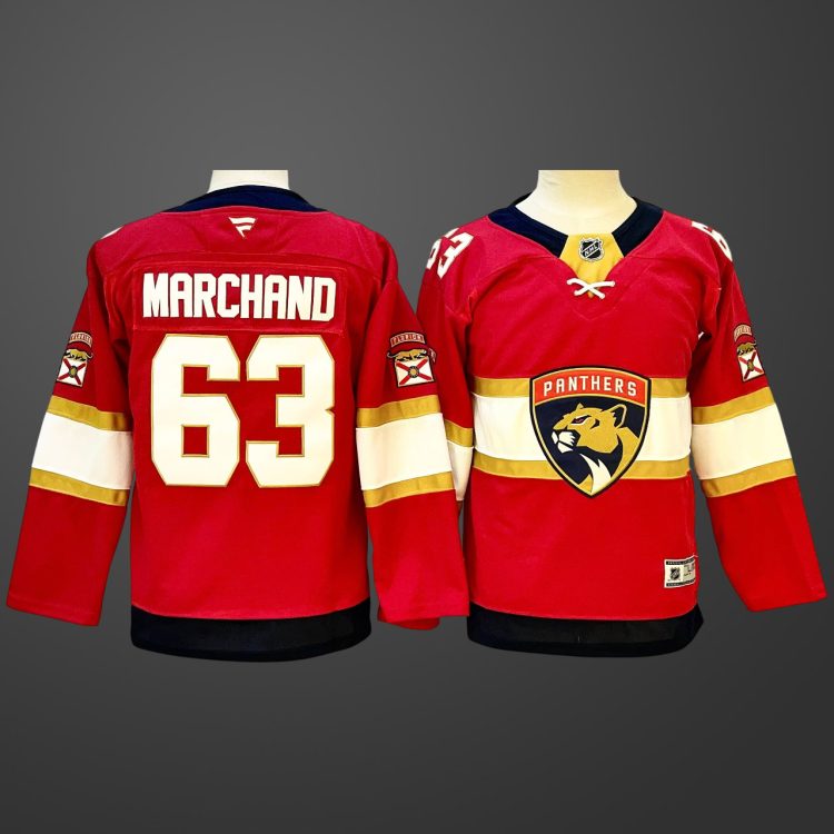 Youth Florida Panthers Brad Marchand #63 Home Breakaway Jersey - Red