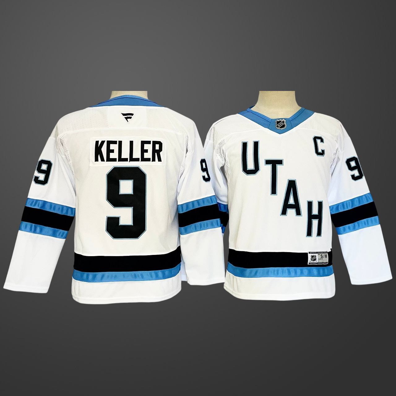 Youth Utah Mammoth #9 Clayton Keller Away Jersey - White