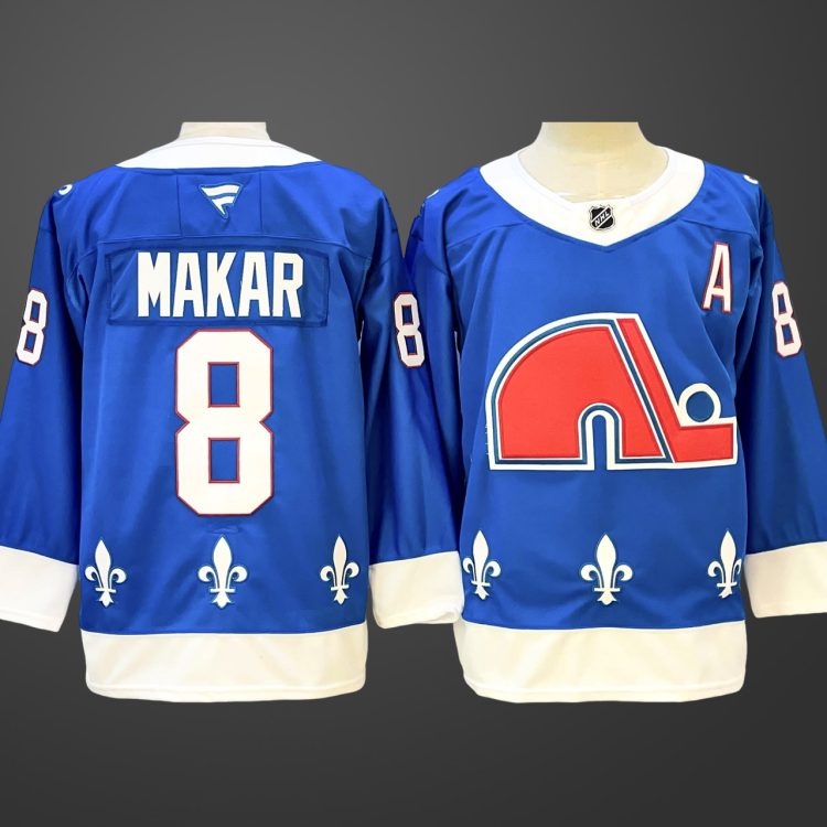 Men's Colorado Avalanche #8 Cale Makar Blue 2025/26 With A Patch Alternate Stitched Jersey