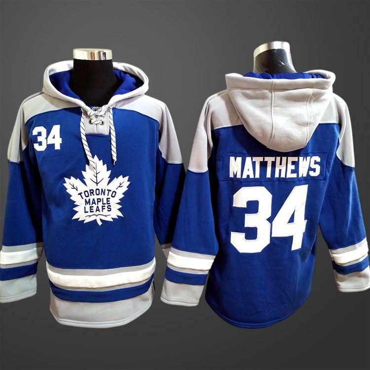 Men's Toronto Maple Leafs #34 Auston Matthews All Stitched Hoodie