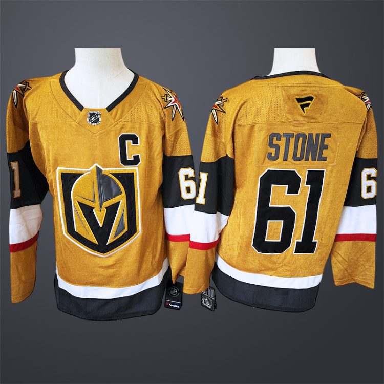 Men's Vegas Golden Knights Mark Stone #61 Fanatics Gold Player Jersey