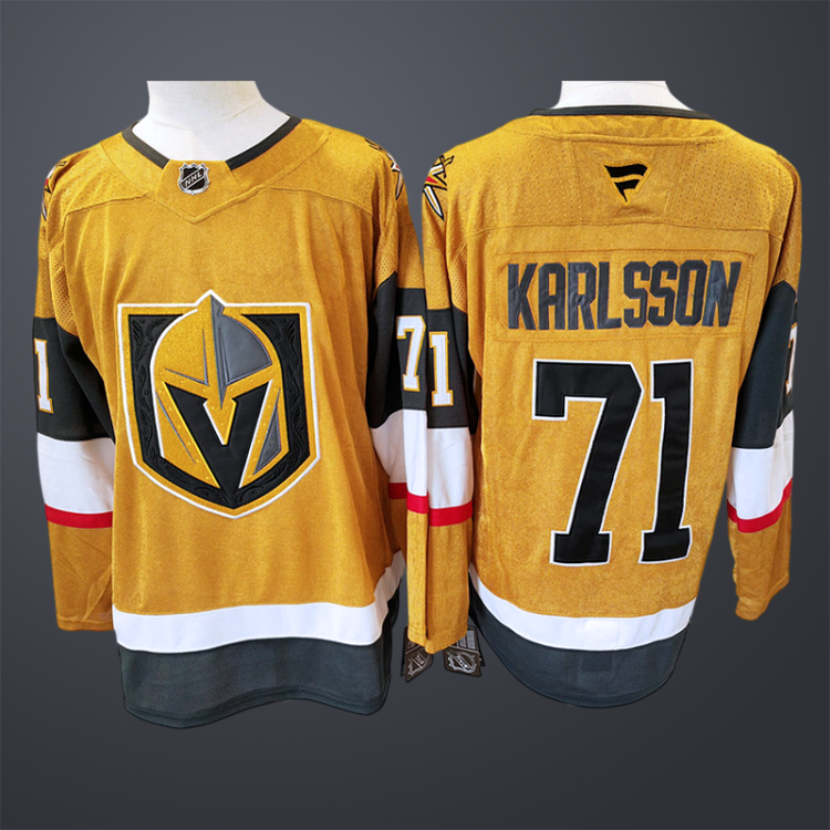 Men's Vegas Golden Knights William Karlsson #71 Fanatics Gold Player Jersey