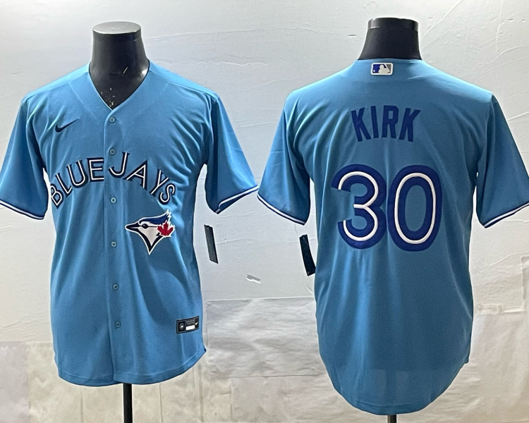 Men's Toronto Blue Jays Alejandro Kirk #30 Powder blue Jersey