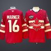 Men’s 4 Nations NHL Hockey #16 Marner Jersey Red