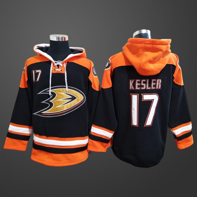 Men’s Anaheim Ducks Ryan Kesler #17 Stitched Hoodie