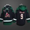 Men’s Arizona Coyotes #9 Keller Stitched Hoodie Black
