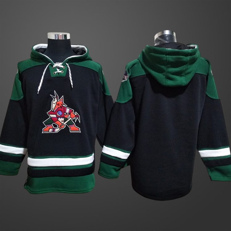 Men’s Arizona Coyotes Team Blank Stitched Hoodie Black