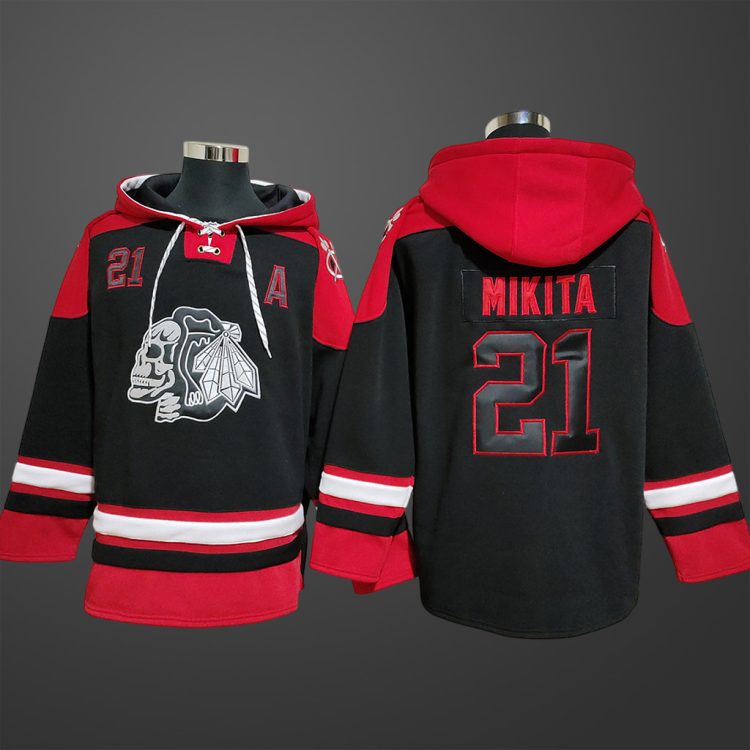Men’s Chicago Blackhawks Stan Mikita #21 Stitched Hoodie