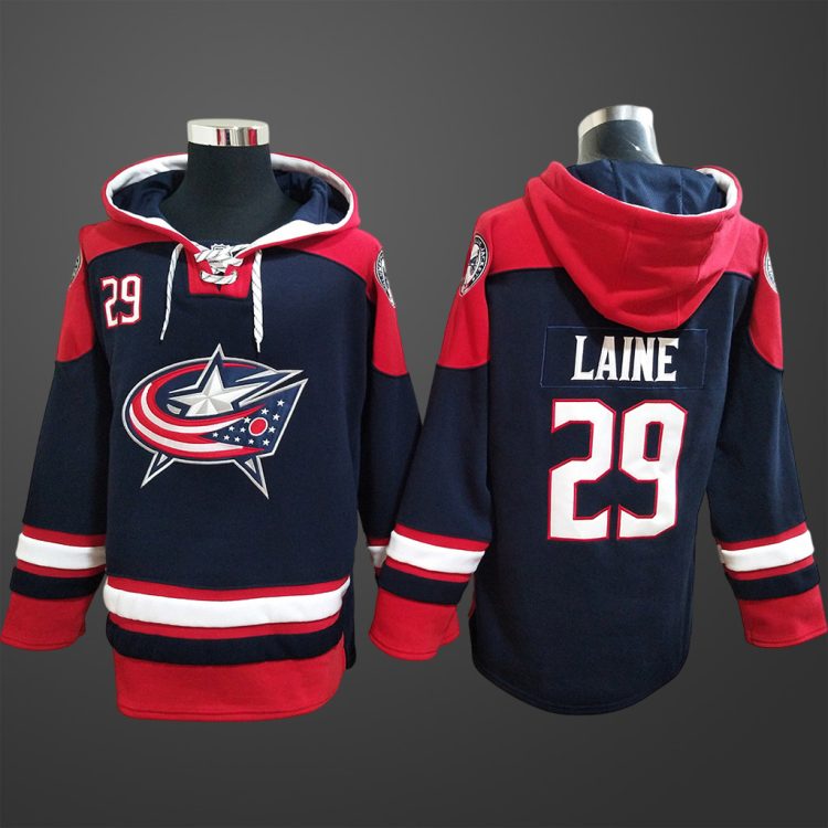 Men’s Columbus Blue Jackets Patrik Laine #29 Stitched Hoodie