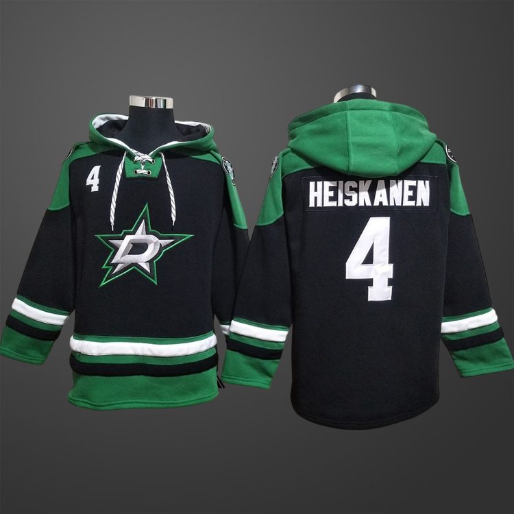 Men’s Dallas Stars Miro Heiskanen #4 Stitched Hoodie