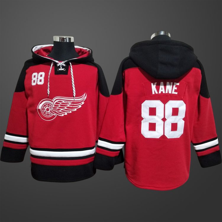 Men’s Detroit Red Wings #88 Patrick Kane Stitched Hoodie