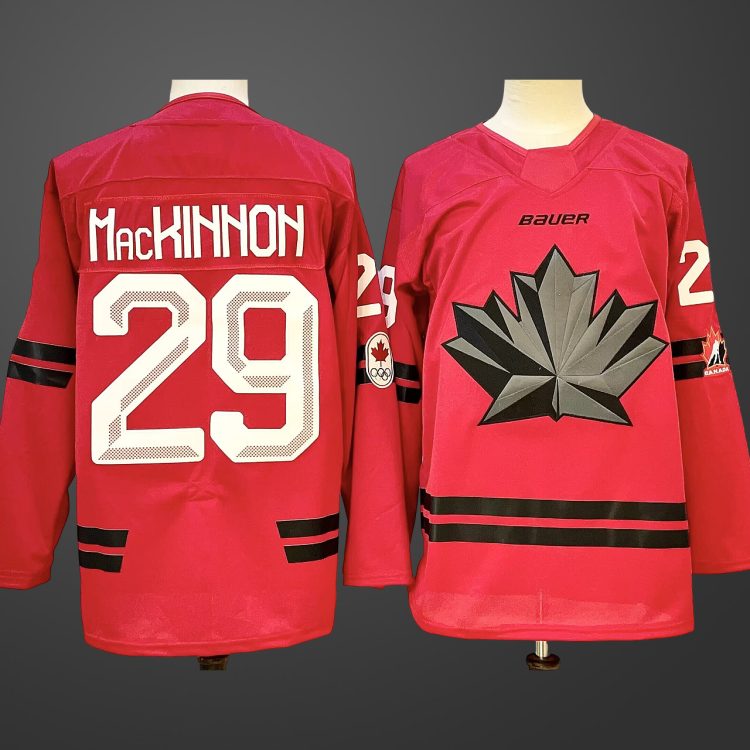 Men’s Hockey Canada #29 Nathan MacKinnon Red 2026 Olympic Stitched Jersey