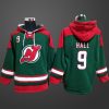 Men’s New Jersey Devils Taylor Hall #9 Stitched Hoodie Green