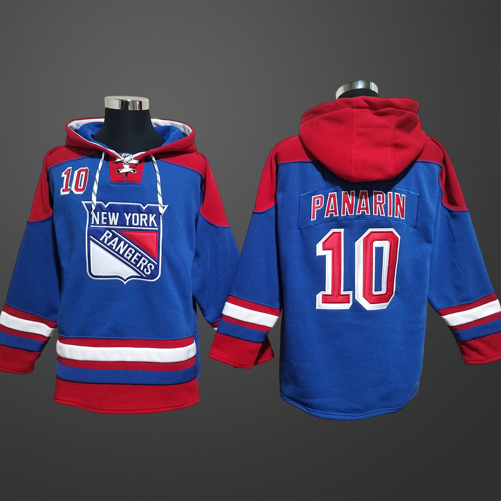 Men’s New York Rangers #10 Artemi Panarin Stitched Hoodie