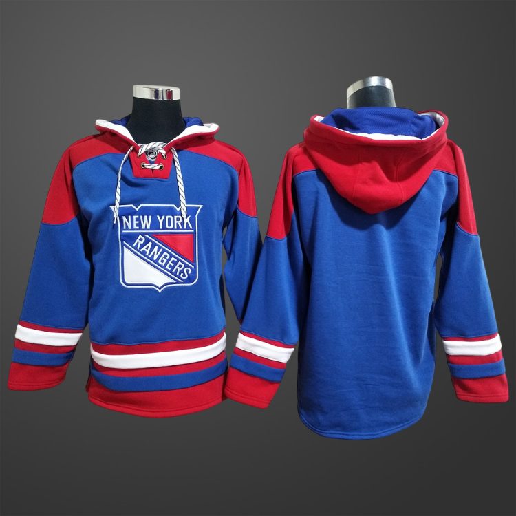 Men’s New York Rangers Team Blank Stitched Hoodie