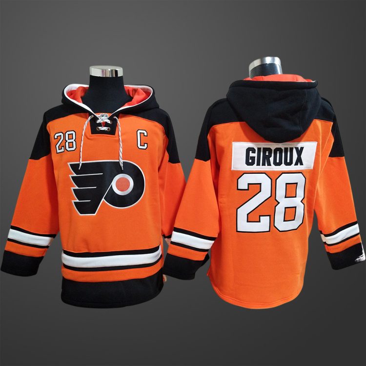 Men’s Philadelphia Flyers #28 Giroux Stitched Hoodie
