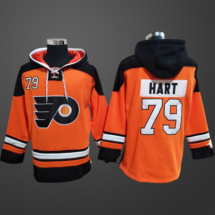 Men’s Philadelphia Flyers #79 Hart Stitched Hoodie