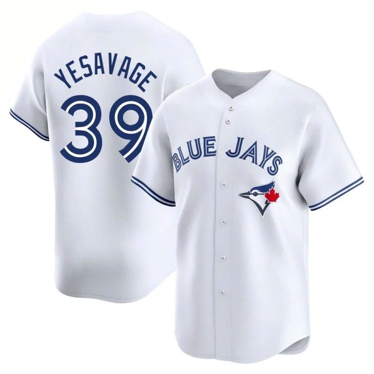 Men's Toronto Blue Jays Trey Yesavage #39 White Home Jersey