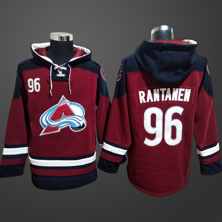 Men's Colorado Avalanche #96 Rantanen All Stitched Hoodie