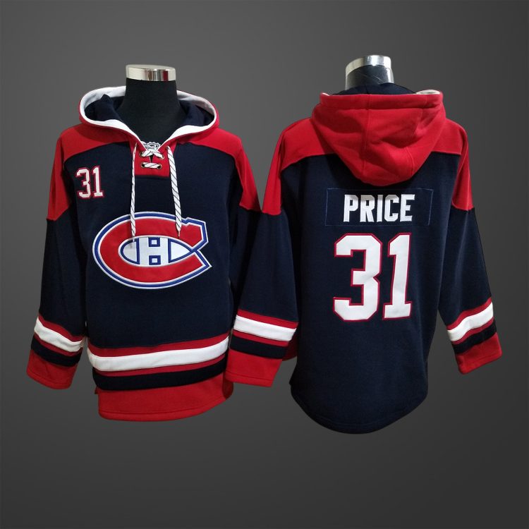 Men's Montreal Canadiens #31 Price  All Stitched Hoodie