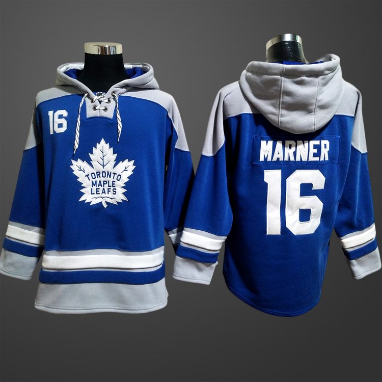 Men's Toronto Maple Leafs #16 Marner All Stitched Hoodie