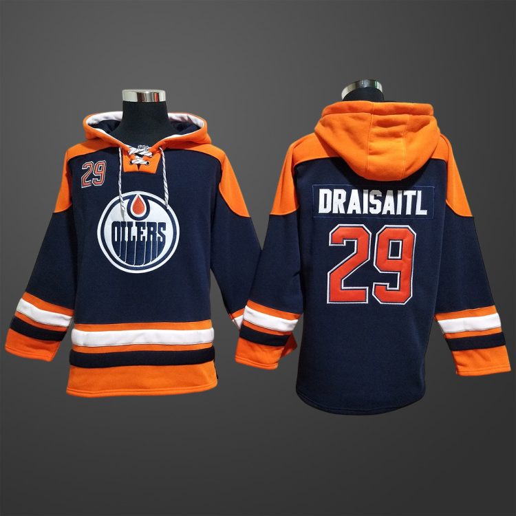 Men's Edmonton Oilers #29 DRAISAITL All Stitched Hoodie