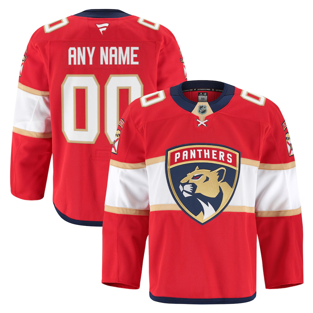 Custom Mens Florida Panthers Stitched Jersey