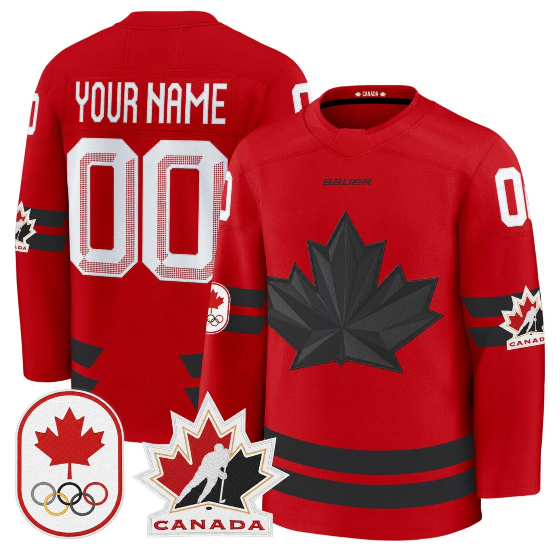 Custom Canada Olympic Jersey 2026 Hockey Stitched Red Jersey