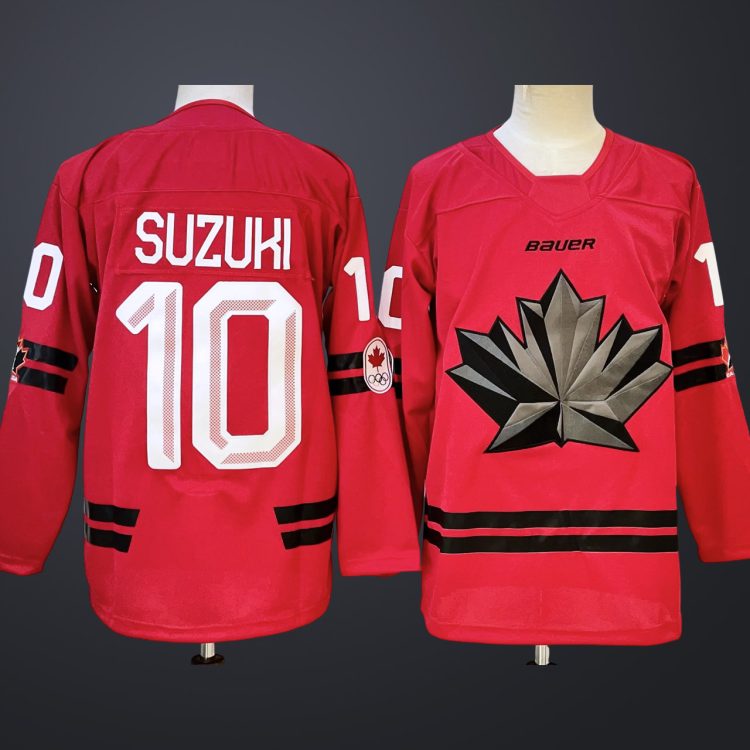 Men’s Hockey Canada #10 Nick Suzuki Red 2026 Olympic Stitched Jersey